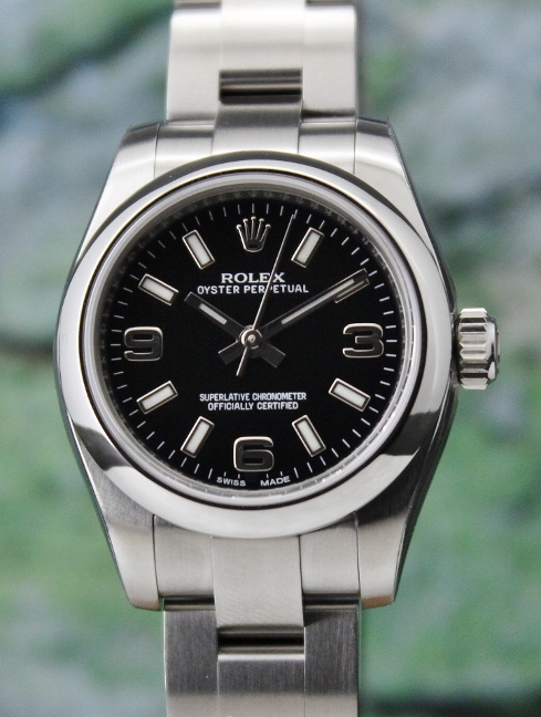 (image for) UNWORN NEW ROLEX LADY SIZE STAINLESS STEEL OYSTER PERPETUAL / 176200